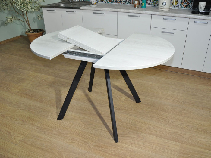 Обеденная группа Нарди / Стул Х 4 шт. / Бетон белый/черный / бид  27