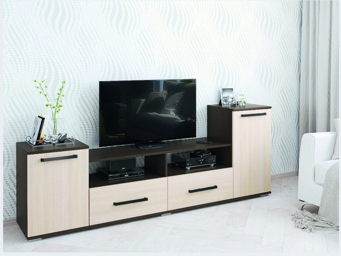 Тумба ТВ Парус-2 венге/дуб молочный