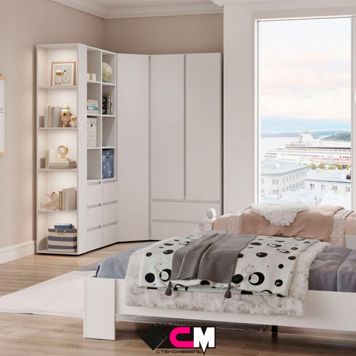 Хелен ШК 01 Шкаф 2х створчатый(0,800х2,100х0,460) серый графит/дуб крафт золото