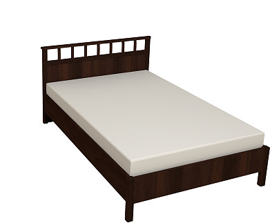 Кровать с ортопедическим основанием (дерево) Sherlock 49 Люкс 120х200, орех