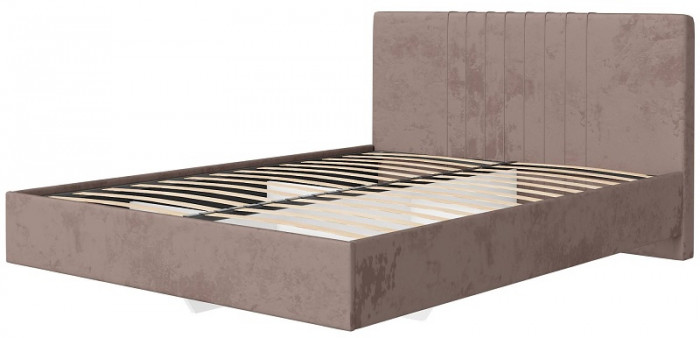 Кровать с латами Соло 160*200, Коричневый, бежевый