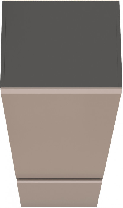 Сидней 13.200 Шкаф, корпус антрацит/фасады: МДФ веллюто капучино