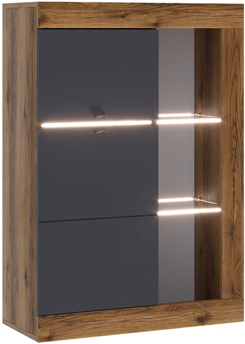 Прага Модульная Гостиная, вариант №3, Дуб Делано/Графит