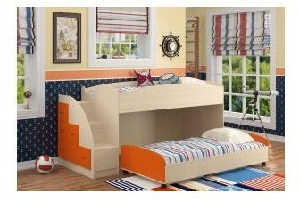 Двухъярусная кровать Дюймовочка-4.2