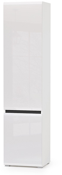 Сидней 13.200 Шкаф, корпус: белый/чёрный/фасады: МДФ белый глянец