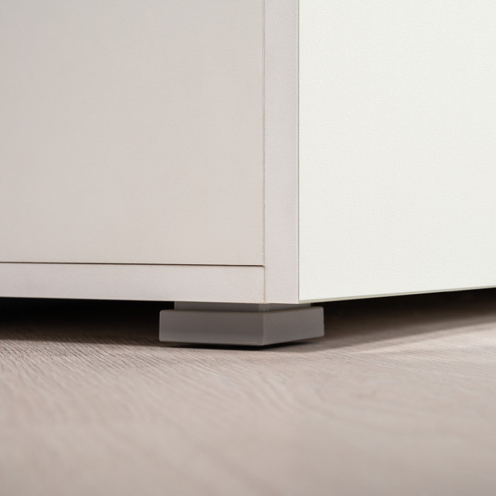 Октава Прихожая 20, белый шагрень/дуб крафт золотой/фасады МДФ белый шагрень