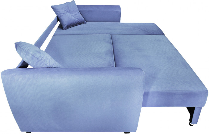 Диван УГЛОВОЙ Амстердам велюр серый 160 НПБ