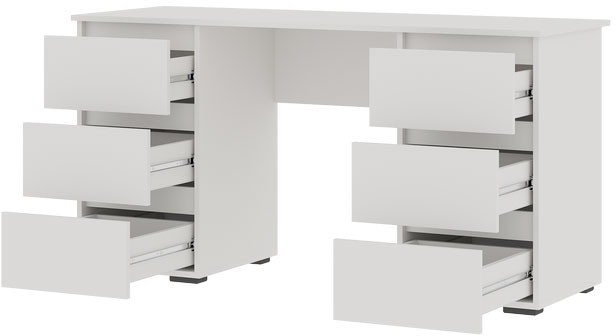 Хелен ПС 02 Письменный стол (1,420х0,730х0,500) белый/белый