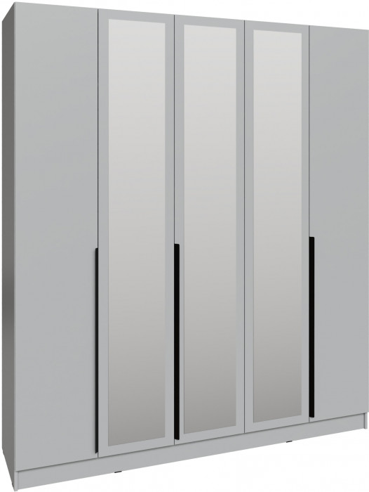 Шкаф Мадрид (2,0) с зеркалом, Камень серый