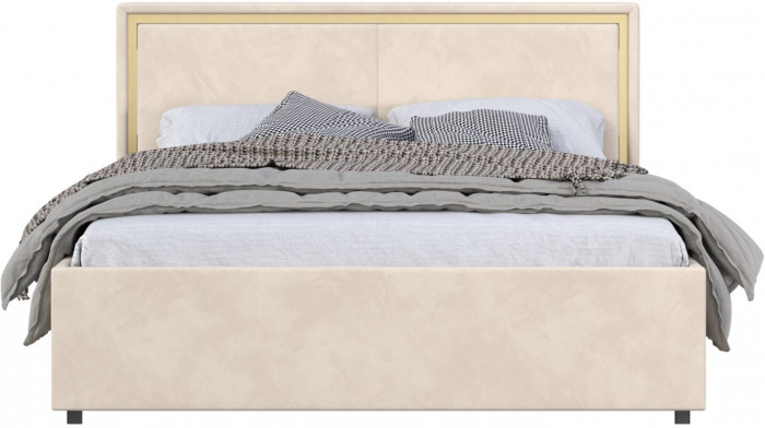 Кровать 160 с настилом из ламелей КР-431-М, Микровелюр Zeekr-3