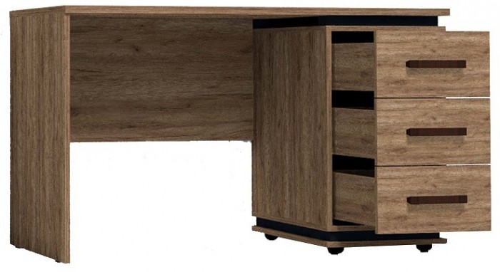 Стол письменный Nature 84, дуб табачный крафт/черный