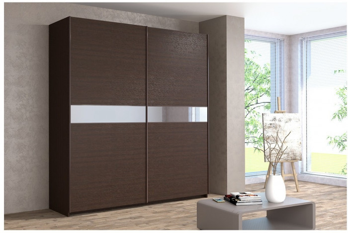 Шкаф-купе Иннэс-5 2000 Ф4/Ф4, Белый глянец