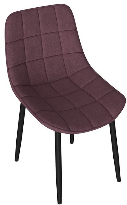 BOSTON Стул (Белый муар/Велюр V002 бургундия)