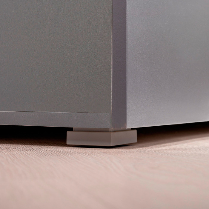 Октава Набор шкафов 01, серый графит/дуб крафт золотой/фасады МДФ серый графит