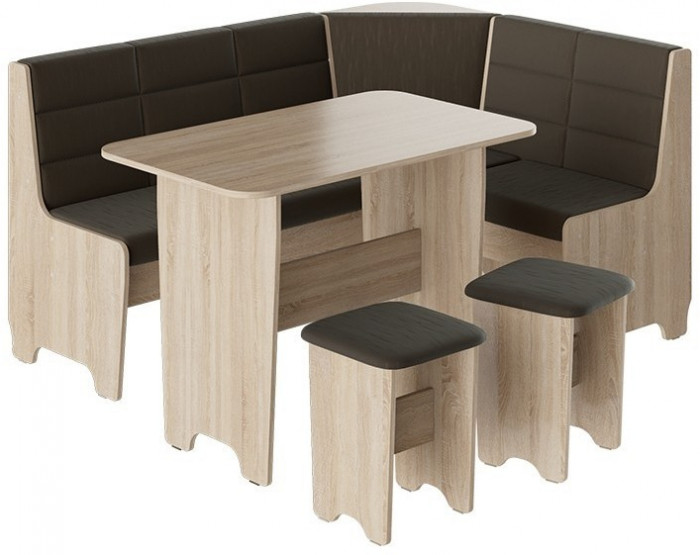 Техас Кухонный уголок Исп.2 (Дуб Сонома трюфель/Кашемир коричневый)