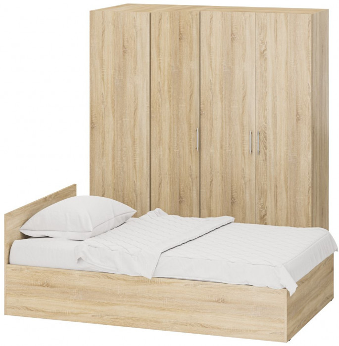 Спальня Стандарт 2-1200, дуб сонома