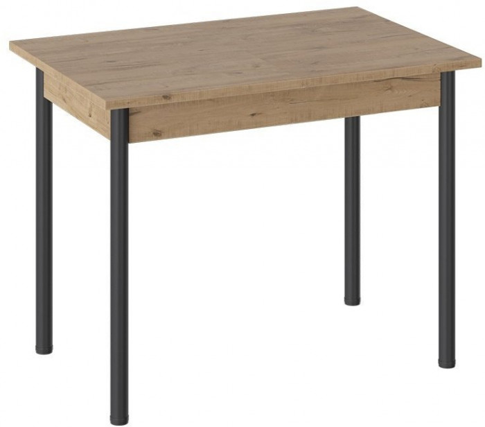 Родос Тип 1 стол с опорой d40 (Черный муар/Ателье темный)