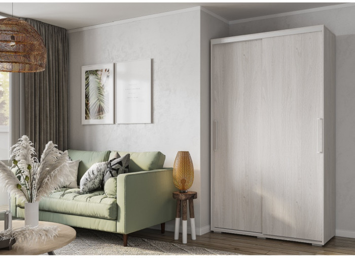 Шкаф-купе Мебелони ШКК-11, ясень белый