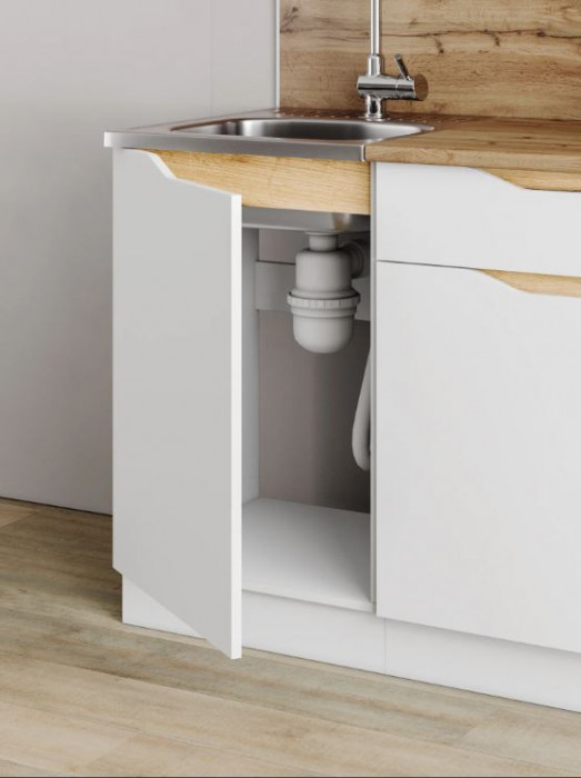 кухня Мирра 1,5 NEW белый/белый