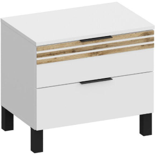 Модульная спальня Нао, набор №7, Графит/Профиль МДФ Дуб вотан