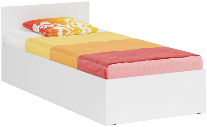 Кровать 0900 + Пенал Стандарт, белый