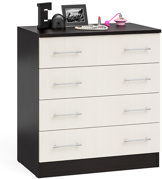 Фиеста Комод, цвет венге/дуб лоредо, ШхГхВ 80х53,6х88 см.