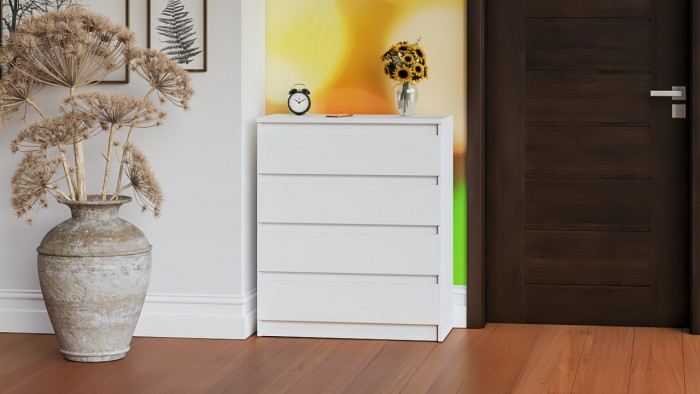 Мори Комод МК700.5, цвет белый, ШхГхВ 70,4х41х114 см.