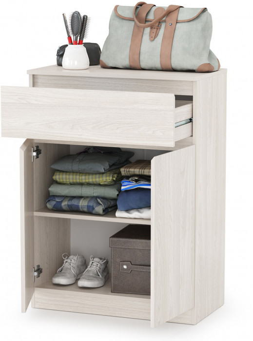 КР100 Ника прихожая 13.317.03 Комод, цвет ясень анкор светлый, ШхГхВ 72х38,1х97,7 см.