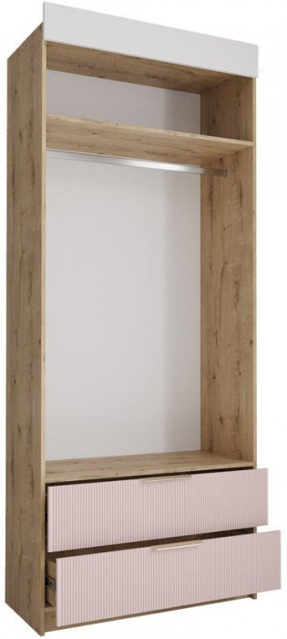 Модульная детская Лавис, композиция 7, Белый/Белый Софт / Графит Софт