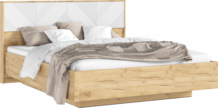 Спальня Ирис, композиция 2, браш вайт/дуб крафт