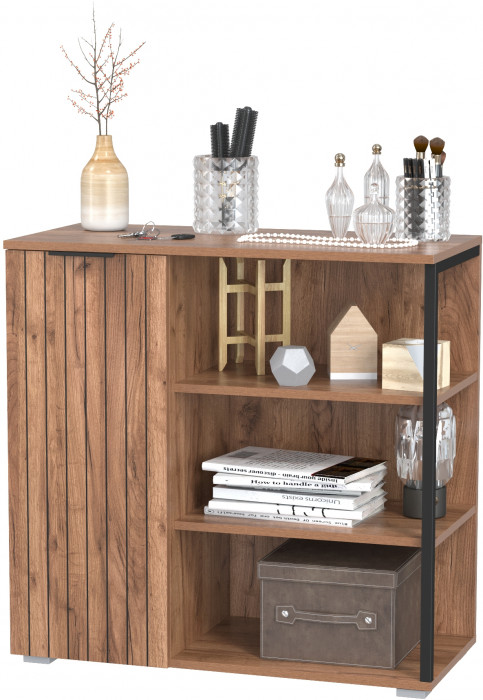 Гранд 16.222 Комод, цвет дуб крафт табачный, ШхГхВ 82х38,4х81,5 см., универсальная сборка