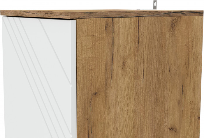 Пенал Байкал, Дуб золотой, Белый матовый