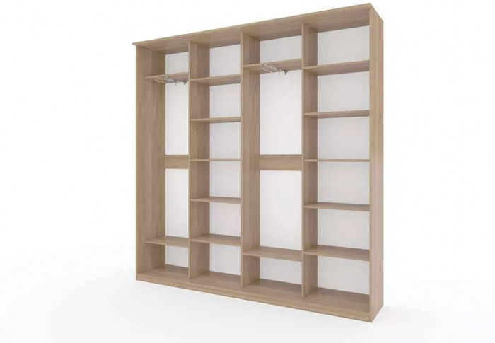 Шкаф купе Модерн 2362х450 4-х дверный 4-х секционный фотопечать №2 ясень