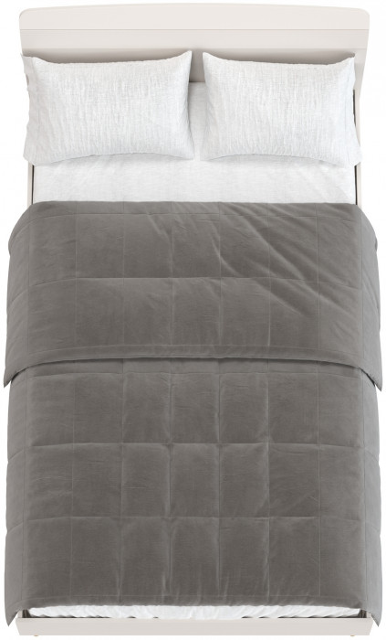 Афина Спальня 4-22905М1к.с. Кровать 1200, цвет кашемир серый, ШхГхВ 123,6х210,2х95,7 см., сп.м. 1200х2000 мм, б/м, основание есть - фанера, ножки: тик