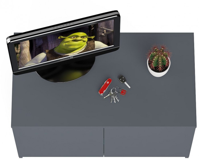 Мори Тумба/антресоль МА900.1, цвет графит, ШхГхВ 90,4х50,4х54,6 см., подходит для шкафа МШ900.1