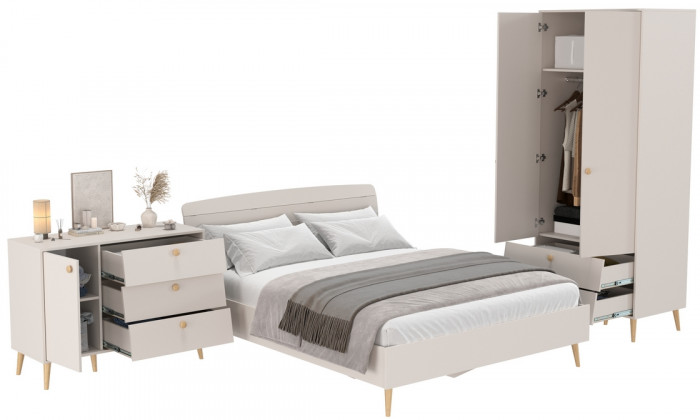 Афина Спальня 04-1600, кашемир серый