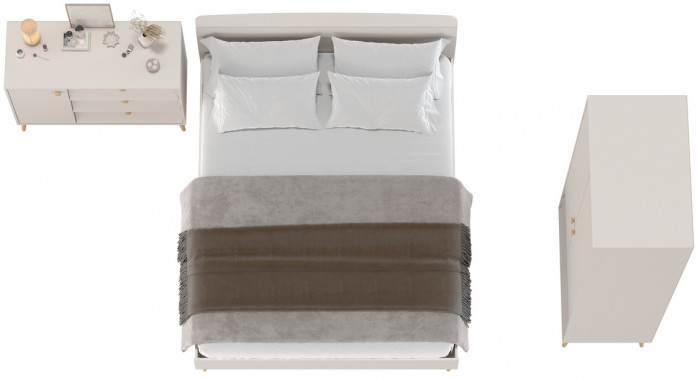 Афина Спальня 04-1600, кашемир серый