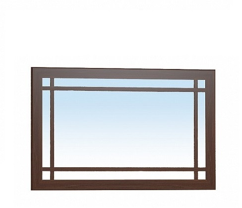 Зеркало навесное Шерлоск 7, орех