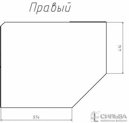 Шкаф угловой левый НМ 013.04-02 «Фанк» Дуб сонома/белый скандинавский
