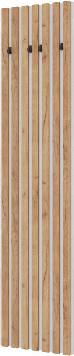 Модульная прихожая Кано, набор 1, Белый/Крафт золотой