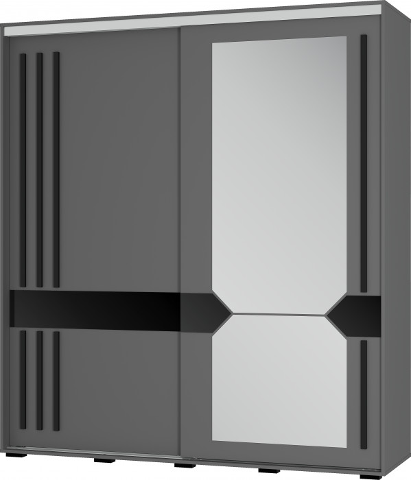 Шкаф-купе "Крафт-9" Графит