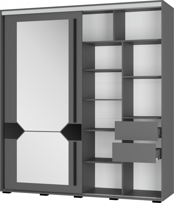 Шкаф-купе "Крафт-9" Графит