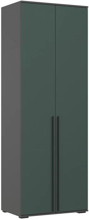 Норд Композиция Шкафов с антресолями + Терминал, Графит/Изумрудный