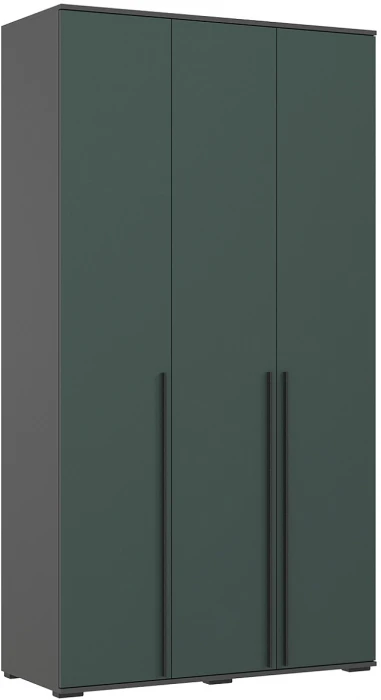 Норд Композиция Шкафов с антресолями + Терминал, Графит/Изумрудный