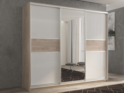 Шкаф-купе Кааппи 10 Кастелло Серый 180х60х230 см