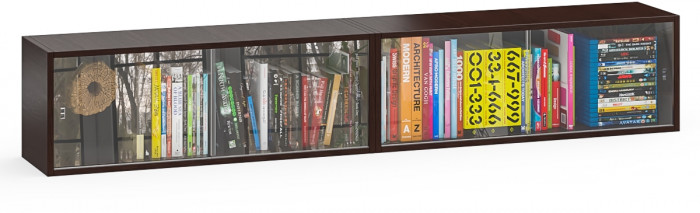 Две полки книжных С-МД-КН01, венге