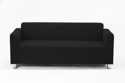Диван прямой Томи, 180 см, велюр, черный