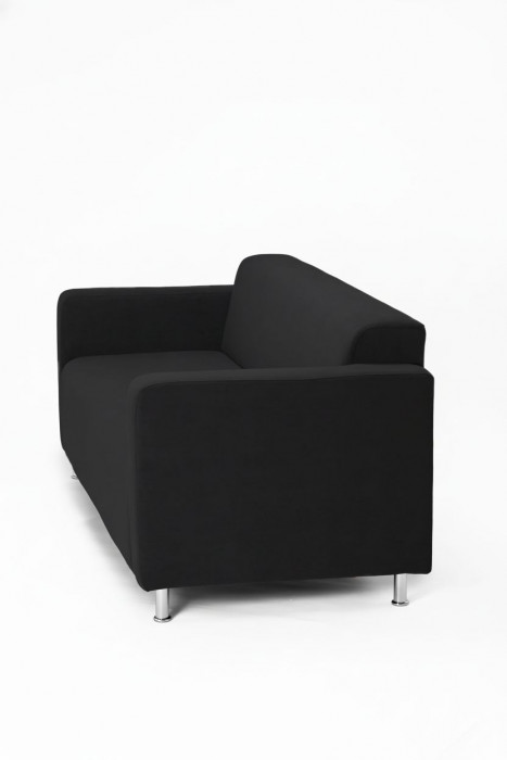 Диван прямой Томи, 180 см, велюр, черный