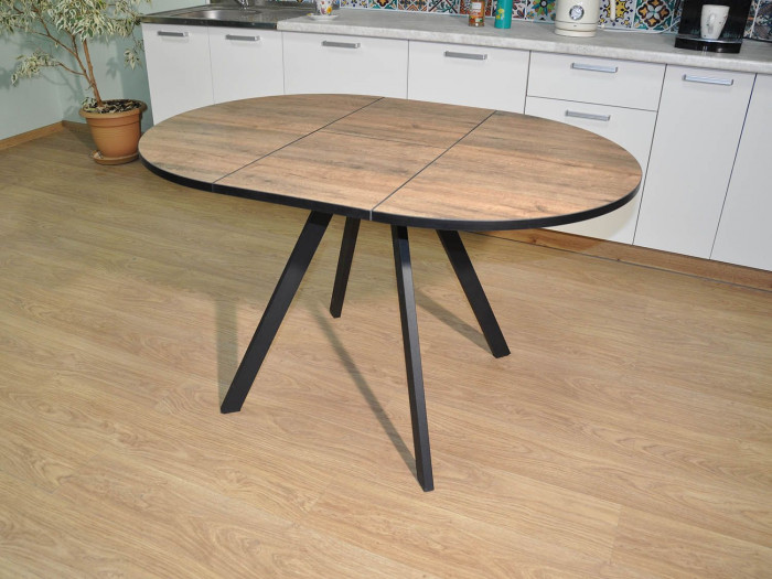 Обеденная группа Нарди / Стул Х 4 шт. / Дуб Веллингтон/черный / бид 15