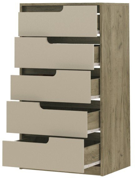 Комод Гавана, Крафт серый/Кашемир